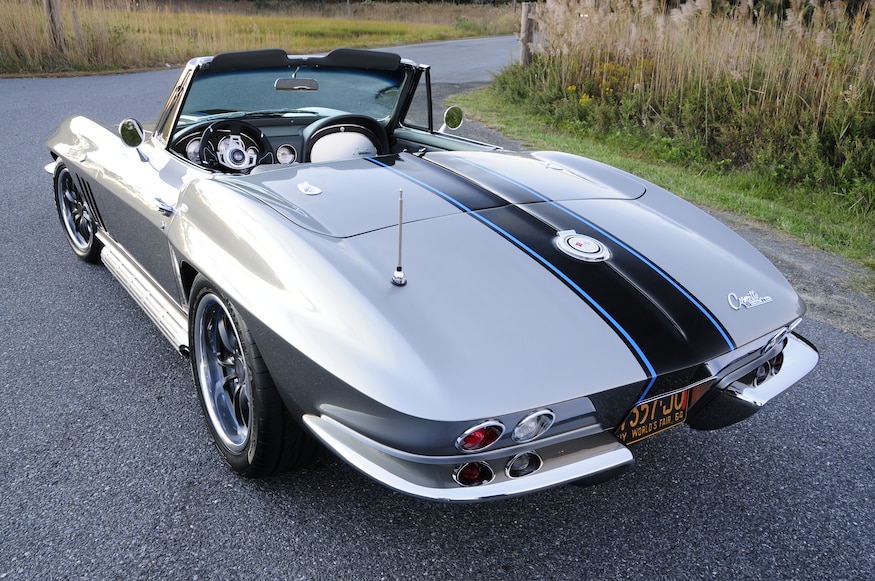 4 1965 chevrolet corvette rear view side