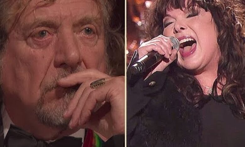 Robert Plant visibly moved as Ann Wilson sings Stairway to Heaven at the Kennedy Center Honors
