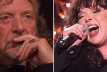 Robert Plant visibly emotional while Ann Wilson sings Stairway to Heaven at the Kennedy Center Honors