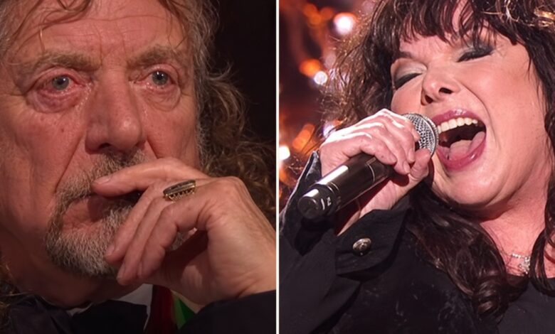 Robert Plant visibly emotional while Ann Wilson sings Stairway to Heaven at the Kennedy Center Honors