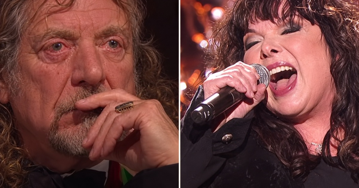 Robert Plant visibly emotional while Ann Wilson sings Stairway to Heaven at the Kennedy Center Honors