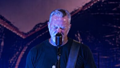 James Hetfield performing at Sphere